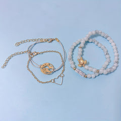 Adjustable 14K Plated Bracelet Kit for Women & Girls