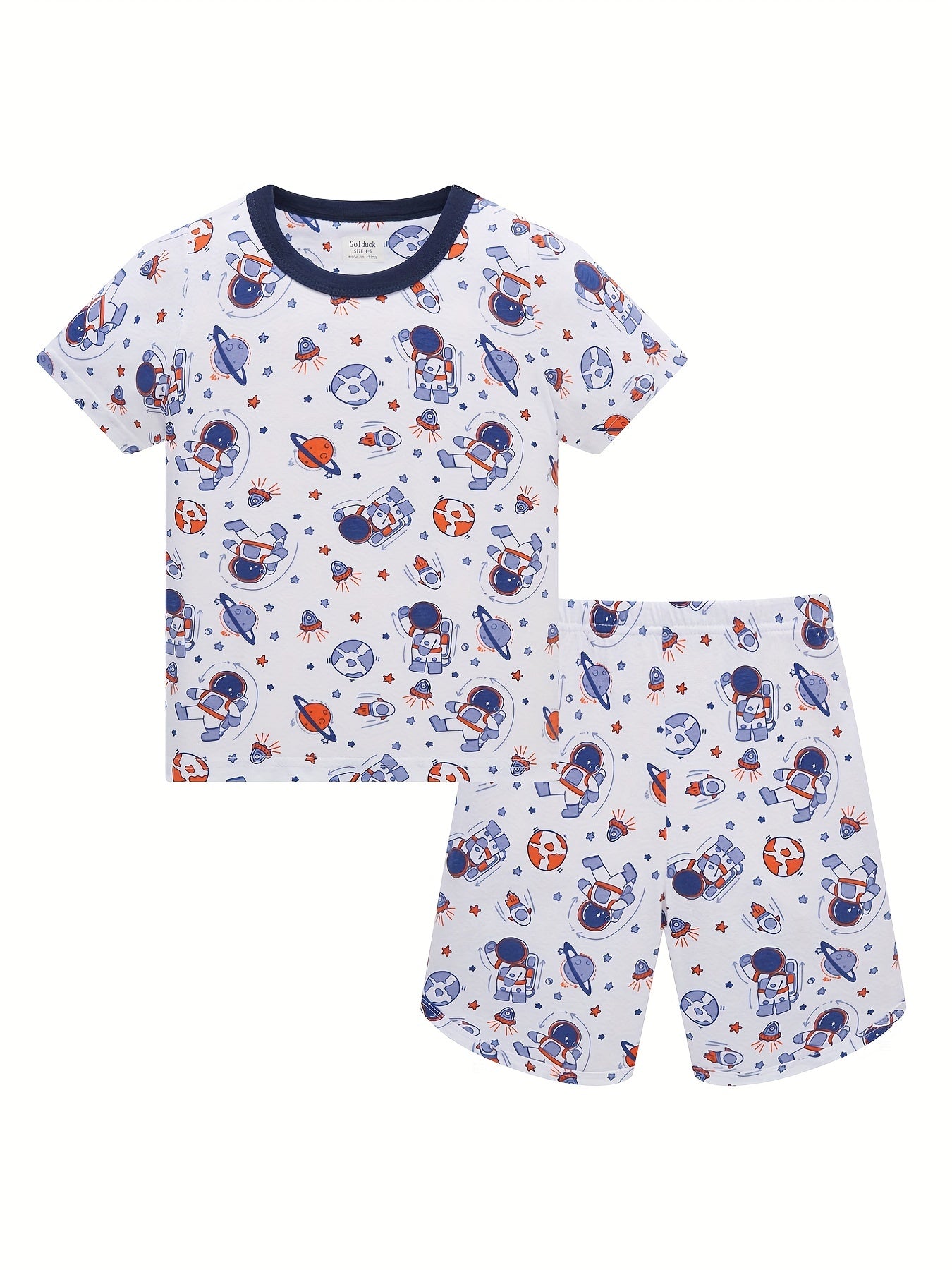 Boys Astronauts Rockets Planets Pajamas Set