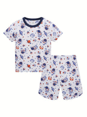 Boys Astronauts Rockets Planets Pajamas Set