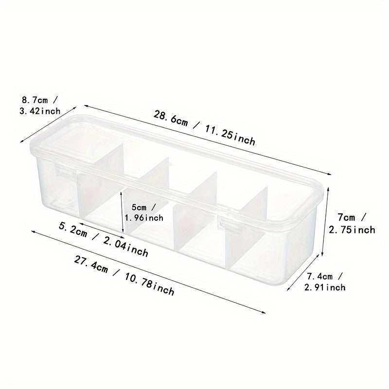 Data Cable Storage Box 5 Grids Waterproof Dustproof