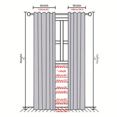 Soft Insulated Thermal Curtains for Bedroom and Living Room
