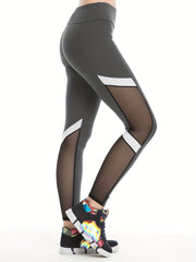 High Waist Mesh Leggings for Running and Yoga - All Season Activewear