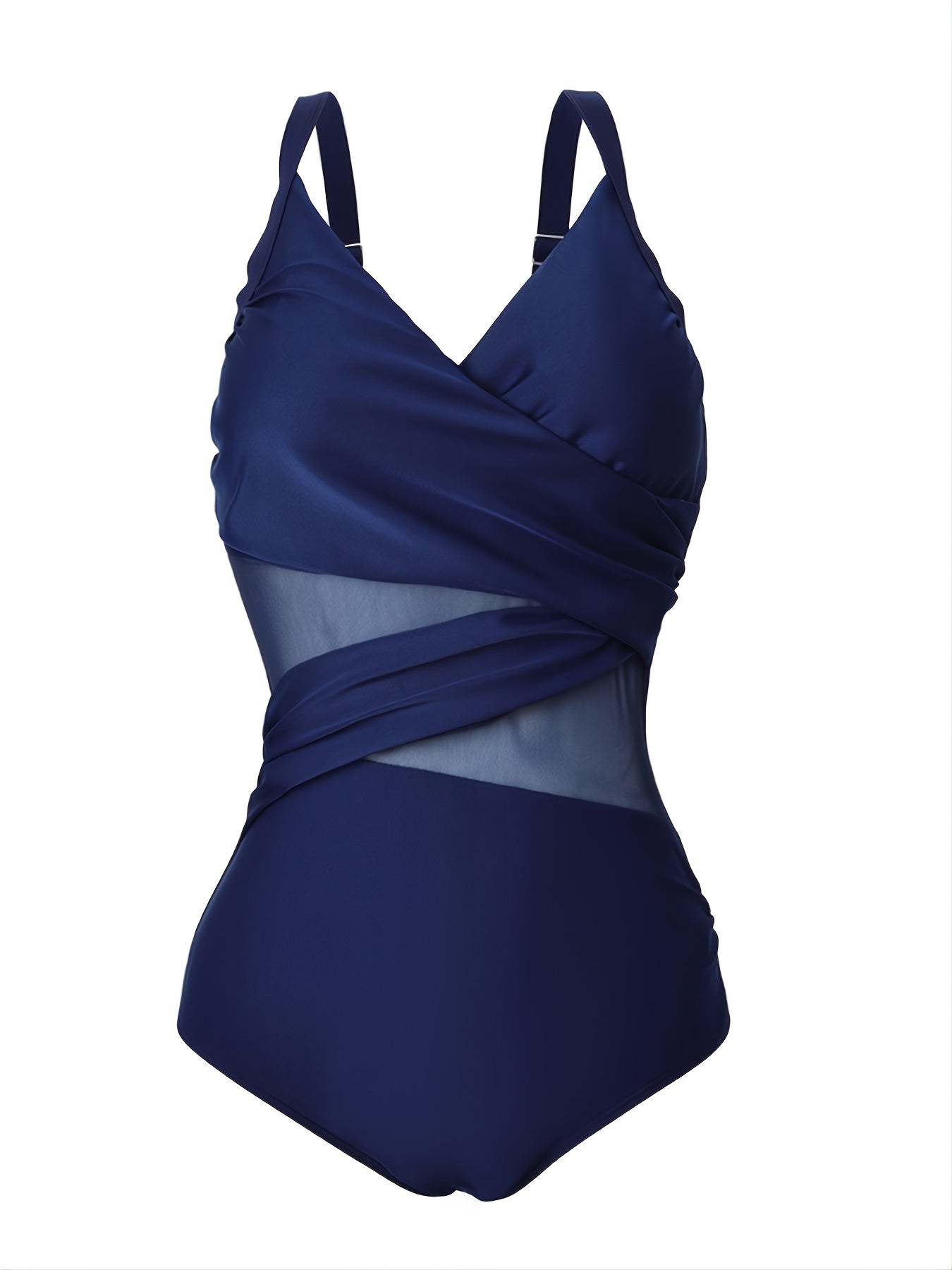 Mesh Criss Cross One Piece Swimsuit