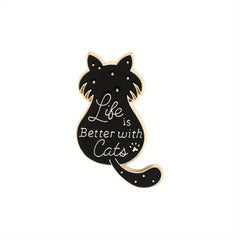 Cute Cat Pin for Clothes & Bags - DIY Accessory & Gift
