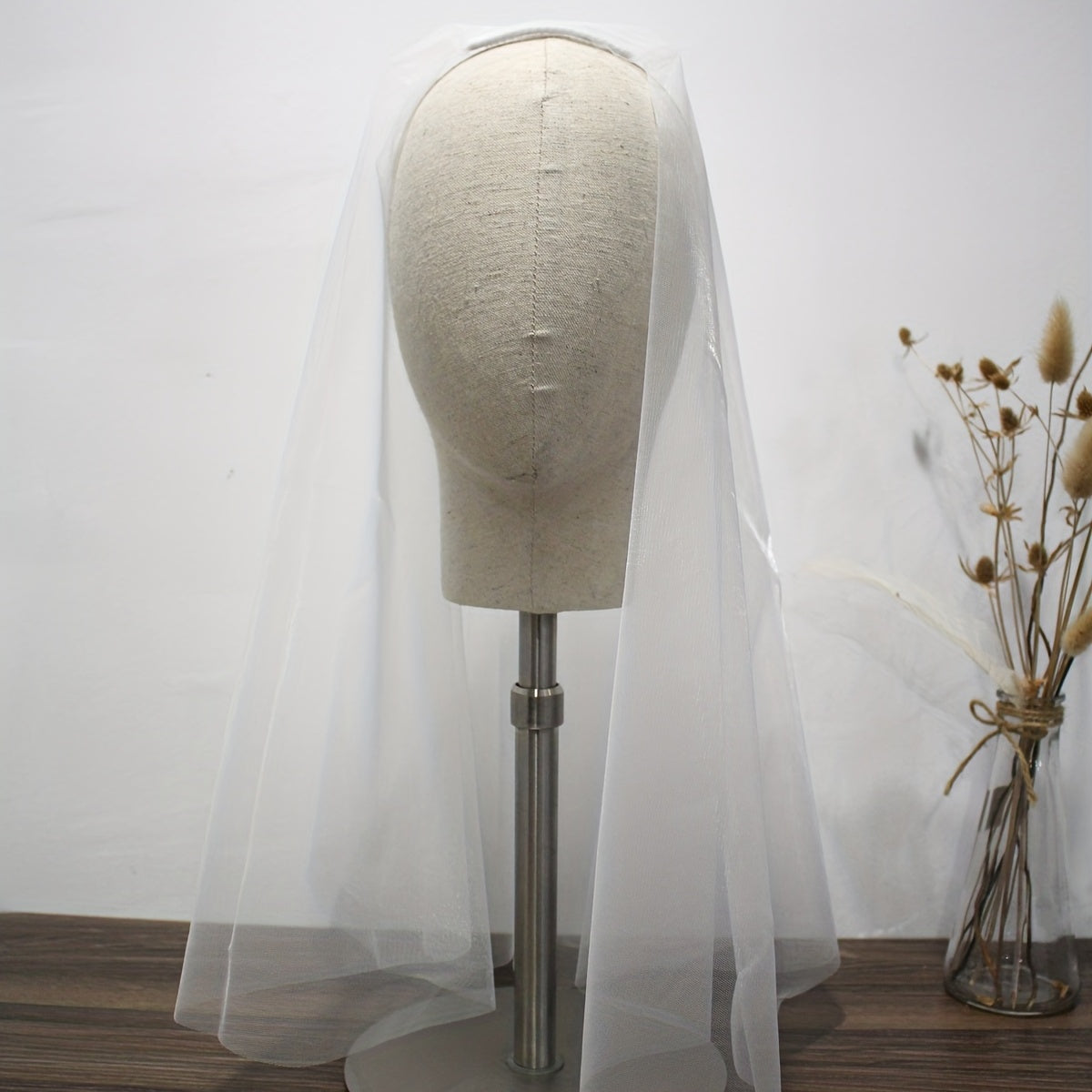 Thin Mesh Veil With Comb Bridal Veil Plain Yarn Wedding Hair Accessories