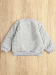 Toddler Baby Boys Casual Sweatshirt NEVER BACK Print Pullover Top
