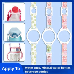Adjustable Thermal Transfer Bottle Strap for Beverages Hands Convenience