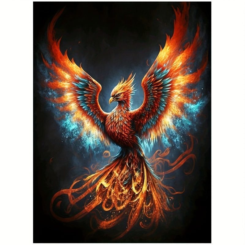 5D Diamond Painting Fire Phoenix Kit for Adults - 11.8x7.88 inches
