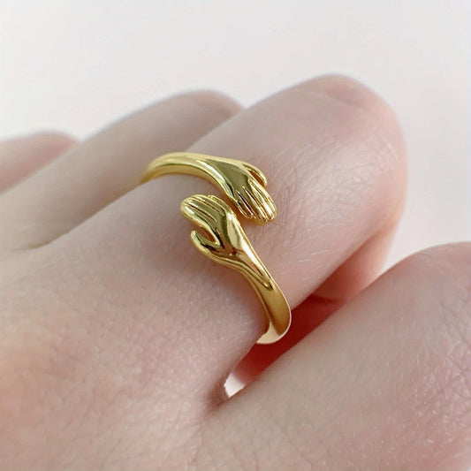Vintage Adjustable Cuff Ring Anti anxiety Jewelry Men Women
