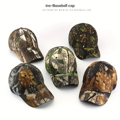 Unisex Sunshade Leaf Bionic Camouflage Baseball Cap