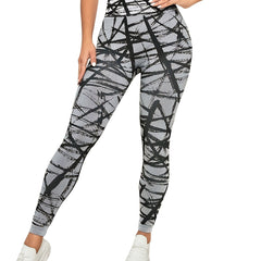 High Waist Hip Lift Leggings Quick Dry Fitness Tight Pants For Women