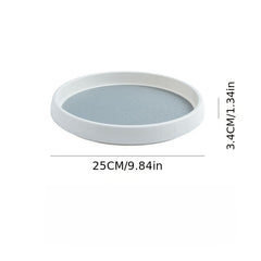 Double Layer Round Turntable Kitchen Storage Tray