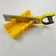 Wood Cutting Miter Saw Box 22.5 45 90 Degree Yellow