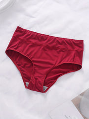 3 Pack Plus Size Panties Set Soft Solid Comfort Briefs