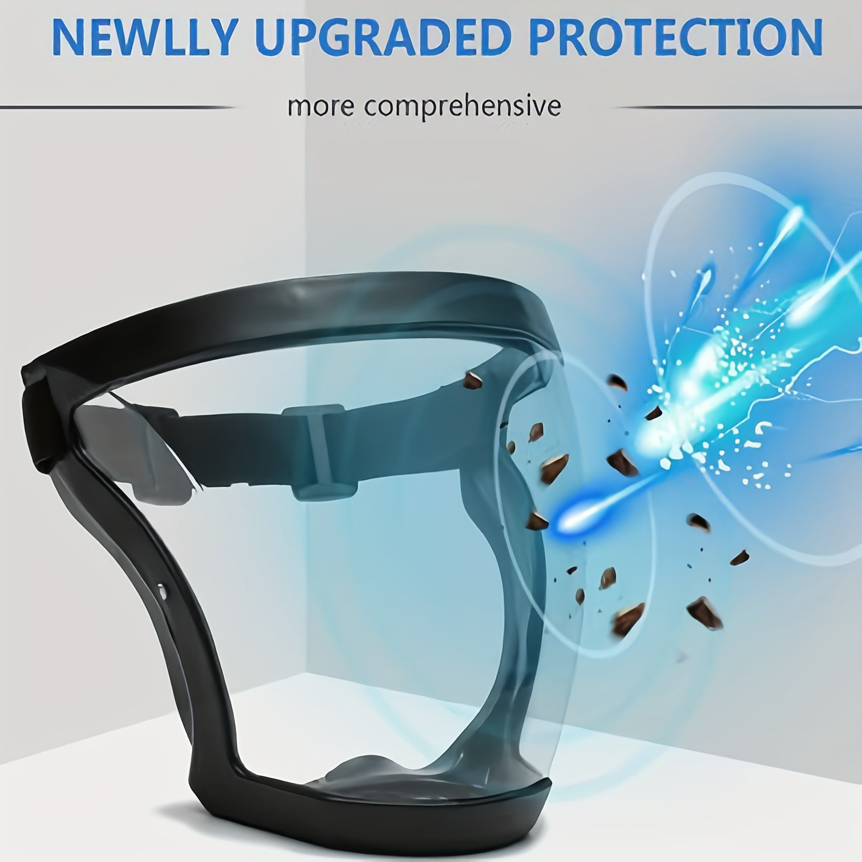 UV Protection Full Face Mask Anti-fog Shield Headgear Rainproof