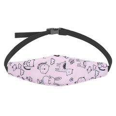 3pcs Infant Car Seat Head Support Cartoon Animal Pattern Headband