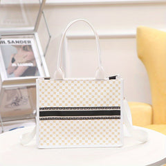 Women's Geometric Pattern Crossbody Bag Large Capacity Mobile Phone Handbag