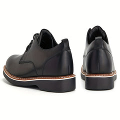 Men's Derby Shoes Lace up Front Superfine Fiber Leather Dress Shoes For Men