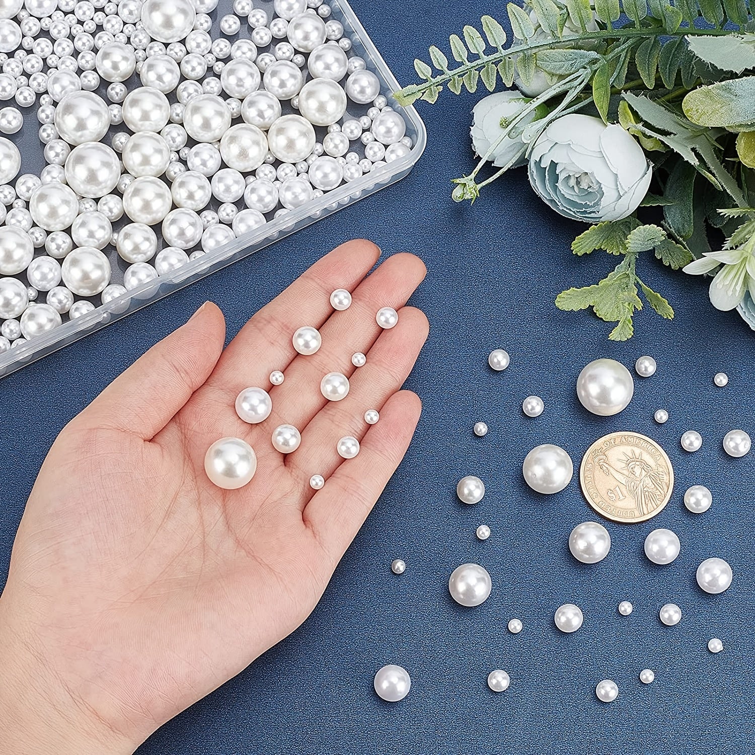 400pcs Craft Pearls Without Holes Vase Filling Beads