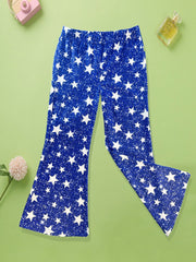 Toddler Girls Starry Stars Graphic Casual Flare Leg Pants