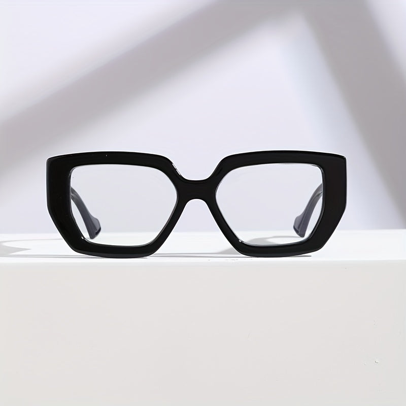 Clear Lens Cat Eye Glasses - Square Frame Specs