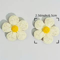2pcs Floral Shirt Button Covers Multicolor Flower Business Wedding