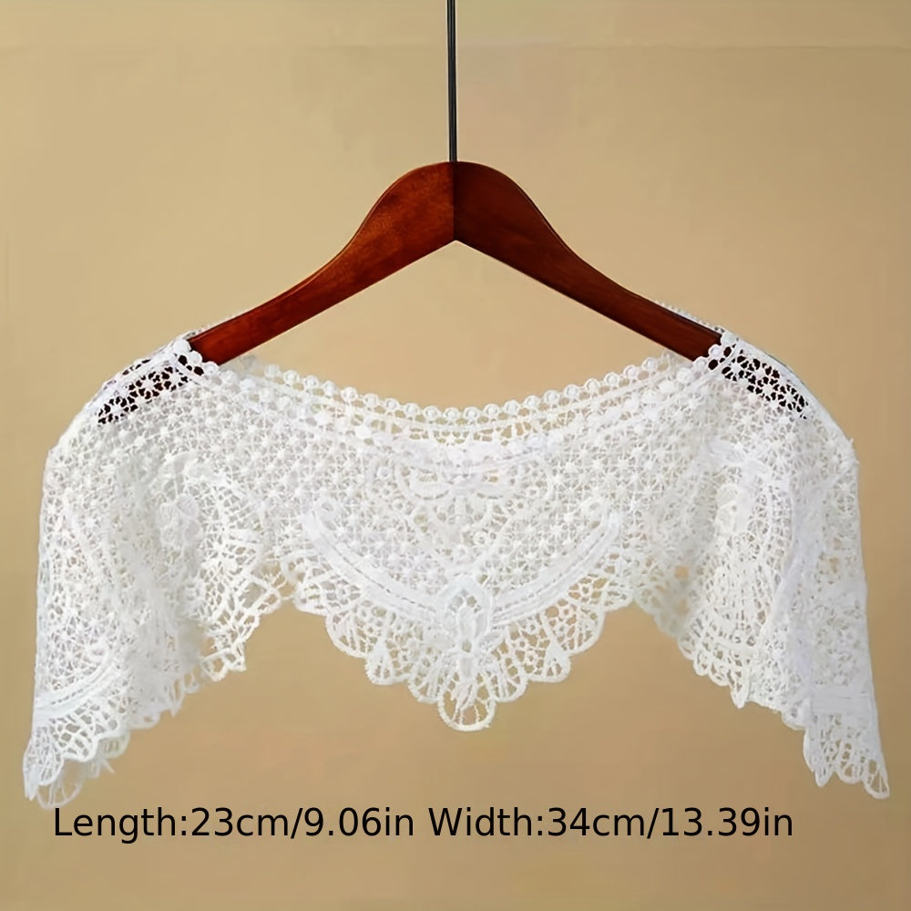 Lace Floral Hollow Shawl Women Solid Wrap Scarf