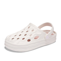 Women's Platform Garden Clogs Lightweight Solid Closed Toe Sandals