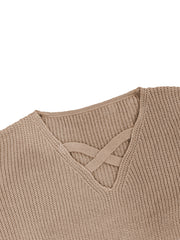 Casual Sweater Women's Plus Leopard Print V Neck Long Sleeve Jumper