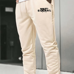 Men's Custom Print Drawstring Sweatpants with Pockets