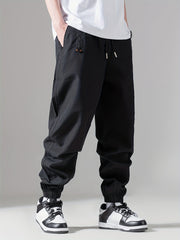 Men's Casual Sports Cargo Pants with Drawstrings and Pockets