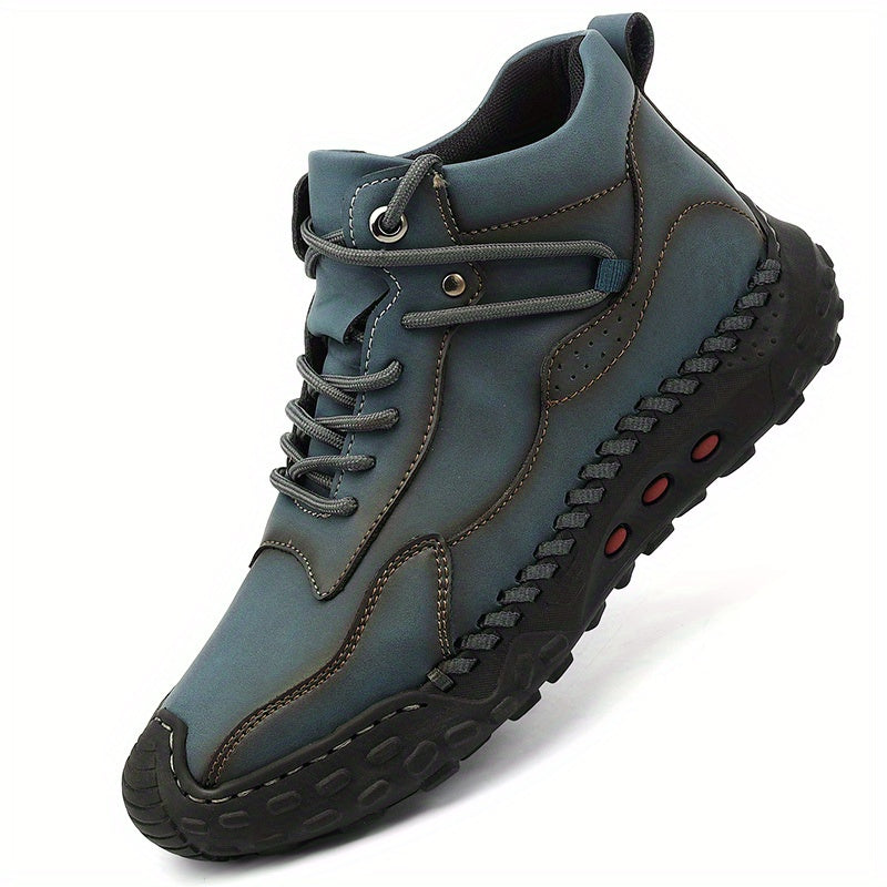 Men's Lace up Boots Casual Stitch Detail Walking Shoes