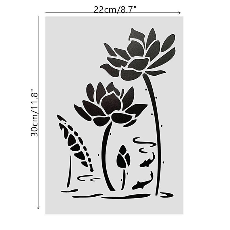 1pc Hollow Leaves Stencil Spray Painting Scrapbooking Decals Home Decor