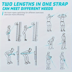 Weight Training Pull Rope Loops With Handle And Buckle