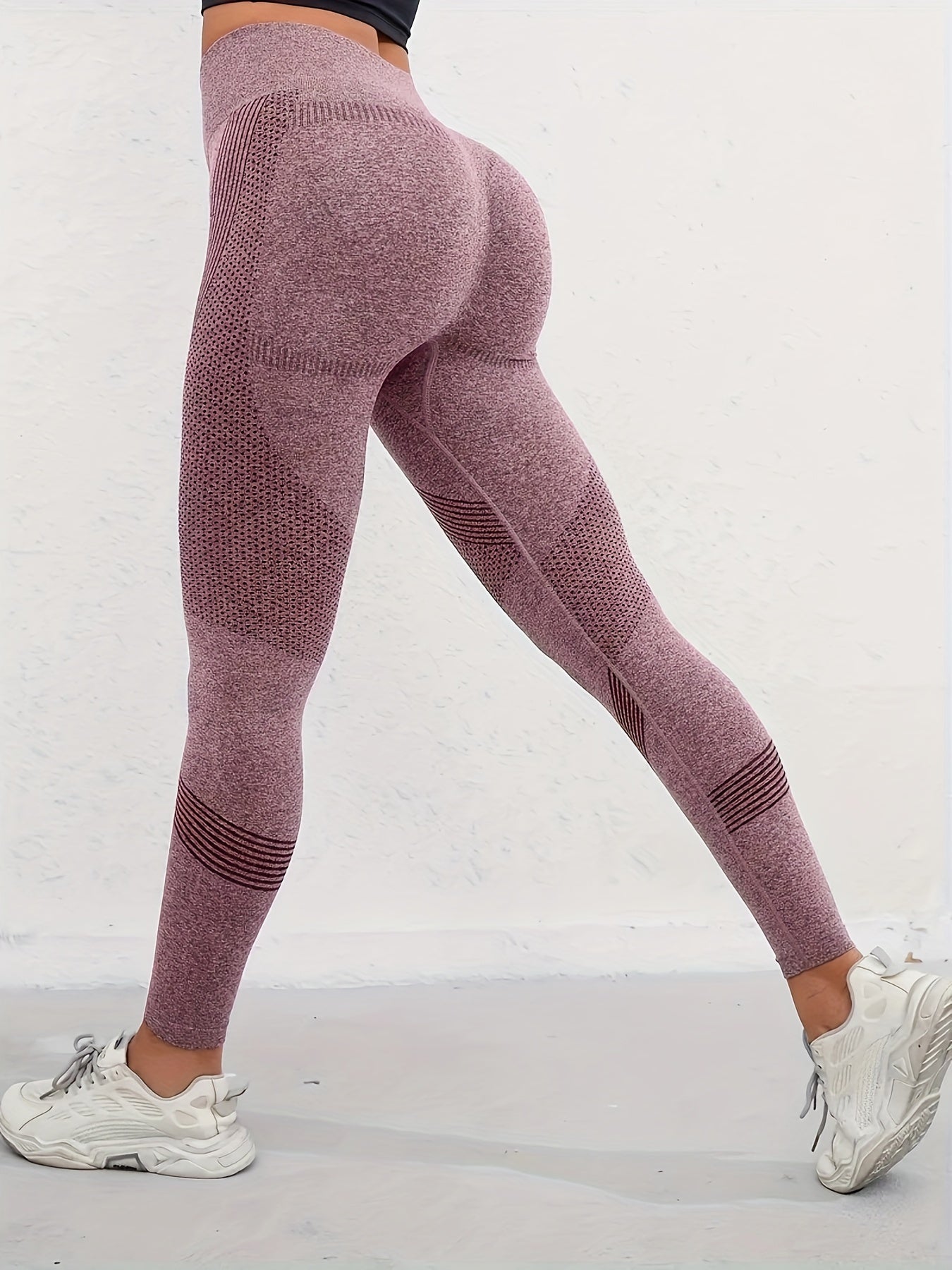 Striped Yoga Leggings Fitness Workout Gym Women's Activewear