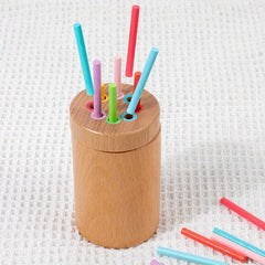 Wooden Counting Stick Toy Mini Fine Tube Small Toy for Kindergarten