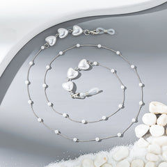 Faux Pearl Glasses Chain Sunglasses Holder Eyeglass Retainer Gift For Her