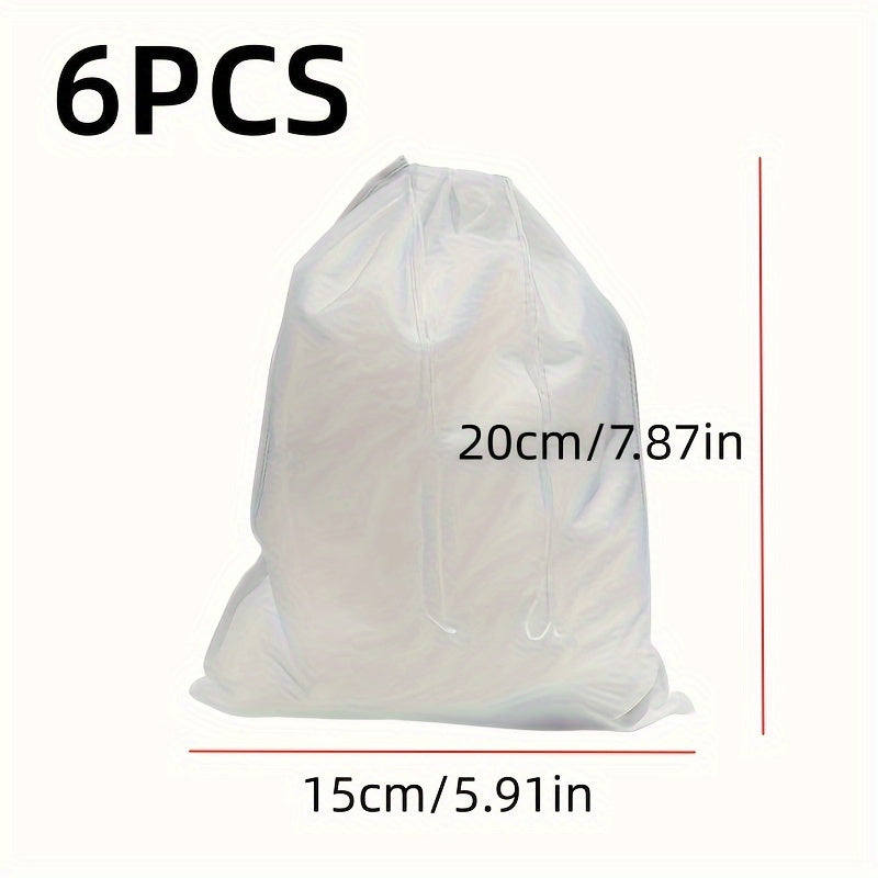 12pcs Portable Shoe Drawstring Storage Bag Non Woven Fabric Clothes Storage Bag