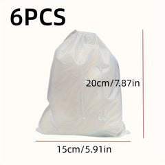 12pcs Portable Shoe Drawstring Storage Bag Non Woven Fabric Clothes Storage Bag