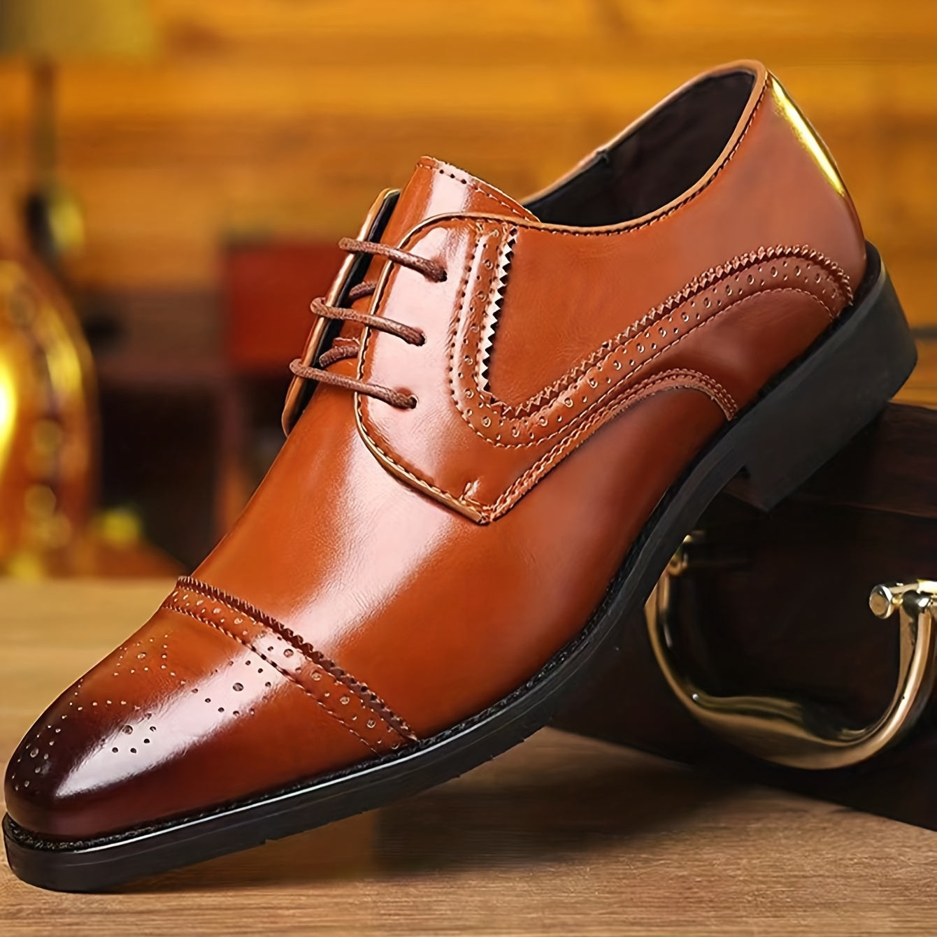 Men's Lace Up Dress Shoes Non Slip Formal Shoes