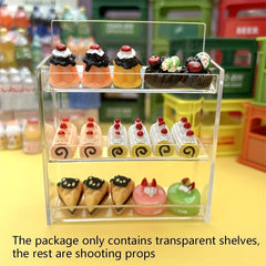1:12 Scale Dollhouse Layer Rack Shelves for Kitchen or Bathroom