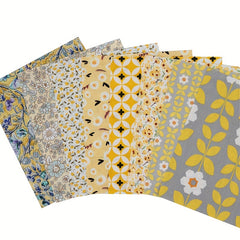 8pcs Floral Pattern Quilting Fabric Cotton Craft DIY Doll Clothes Fabric