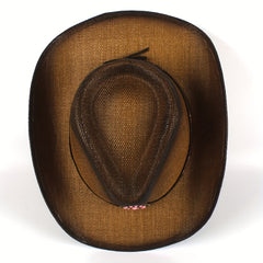 Vintage Embroidery Flower Hatband Boho Straw Hat