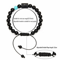 12 Constellation Couple Bracelet Stone Bracelets For Women Men