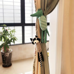 Cartoon Curtain Buckle Straps Animal Dolls Children's Room Decor
