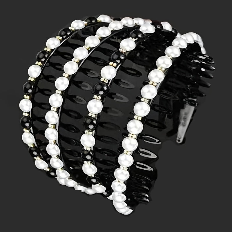 Pearl Headband Non slip Vintage Headband