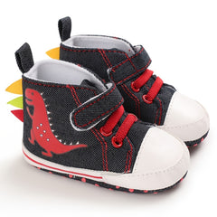 Dino Comfort Sneakers for Baby Boys - Lightweight Non Slip Shoes