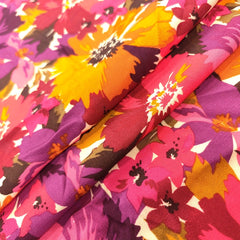 1yd Artificial Silk Fabric DIY Cloth Dress Quilt Cover Cut Size