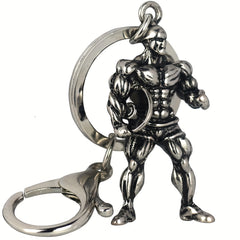 Sports Fitness Metal Keychain Bag Pendant Gift Men Boyfriend