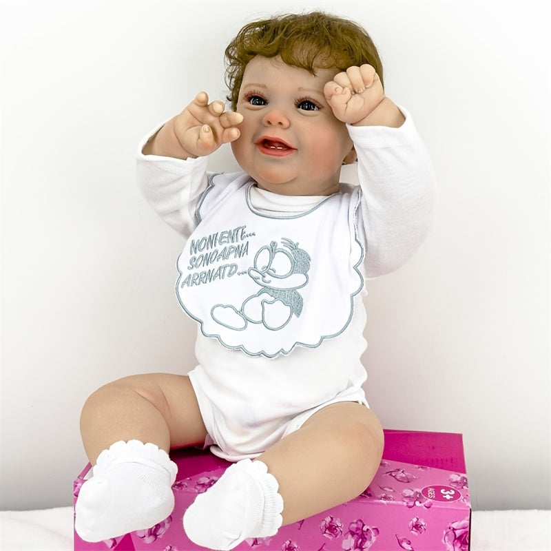 22 Inch Full Enamel Baby Doll Realistic Reborn Doll
